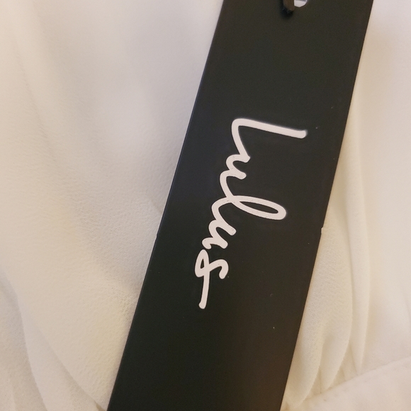 Lulus| Truly Delightful White Halter Maxi Dress| Size XS| WeddinglProm|Gown - Picture 9 of 15